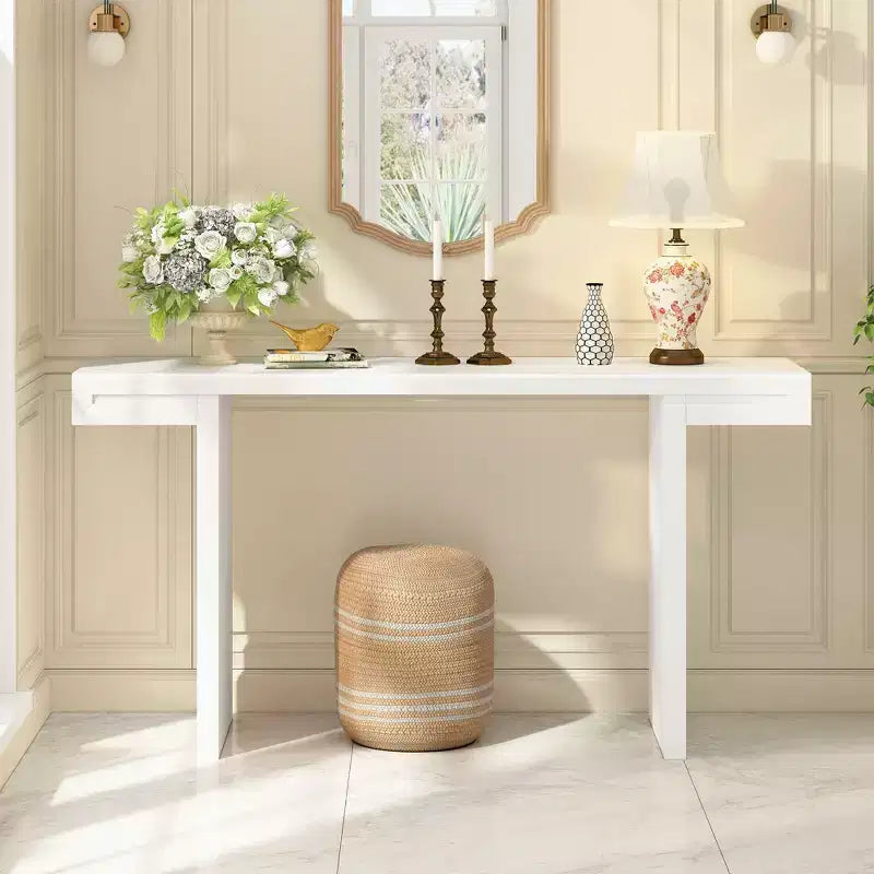 Tavolo Console Geometrico Nero / Blu Scuro / Bianco per 1, Ingresso e Soggiorno