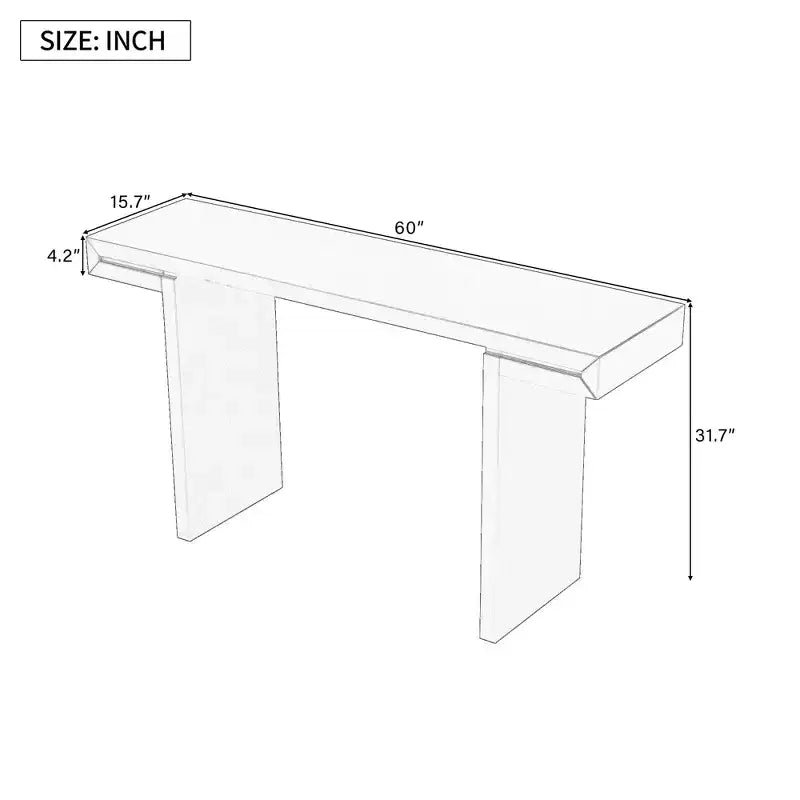 Tavolo Console Geometrico Nero / Blu Scuro / Bianco per 1, Ingresso e Soggiorno
