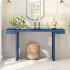 Tavolo Console Geometrico Nero / Blu Scuro / Bianco per 1, Ingresso e Soggiorno