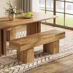 Panca rustica in legno naturale, 140 cm, per 2 persone, per ingresso/camera da letto/sala da pranzo