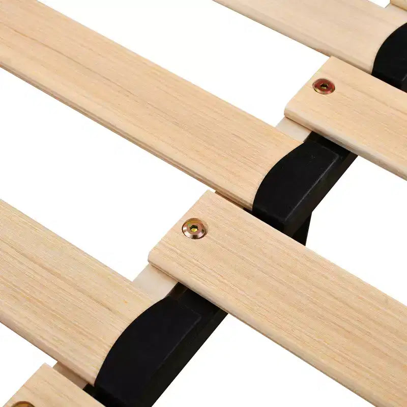 Divano letto estensibile imbottito a corona rosa/bianco, da una piazza a matrimoniale, per 1-2 persone