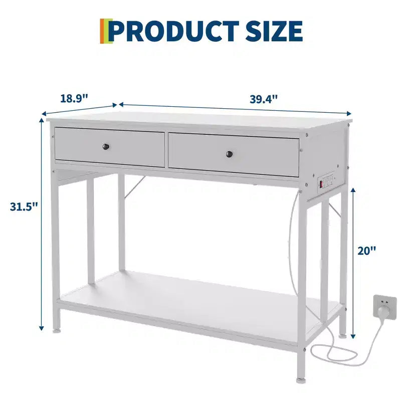 Supporto per acquario in metallo bianco/nero con prese e cassetti, 40-50 galloni