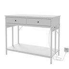 Supporto per acquario in metallo bianco/nero con prese e cassetti, 40-50 galloni