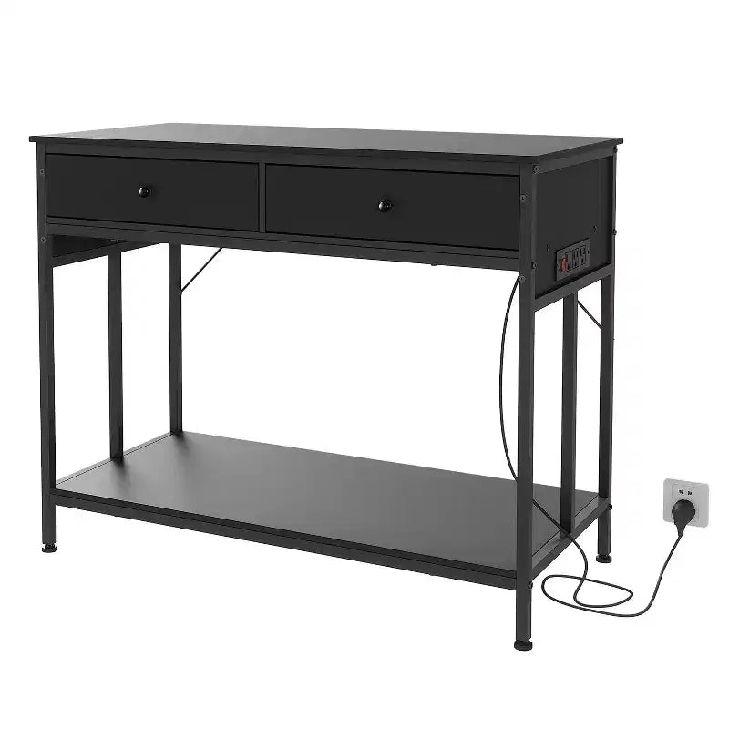 Supporto per acquario in metallo bianco/nero con prese e cassetti, 40-50 galloni