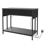 Supporto per acquario in metallo bianco/nero con prese e cassetti, 40-50 galloni