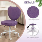 Sedia da ufficio girevole Purple Heart-Back, 1 posto