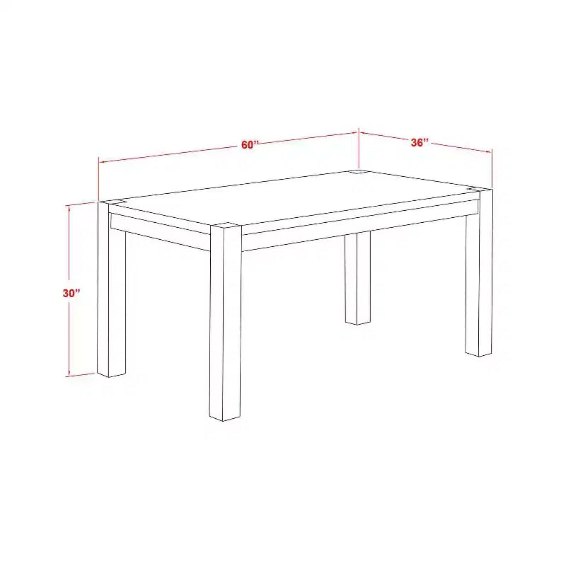Set da pranzo rettangolare 7 pezzi in rovere naturale, 6 posti a sedere