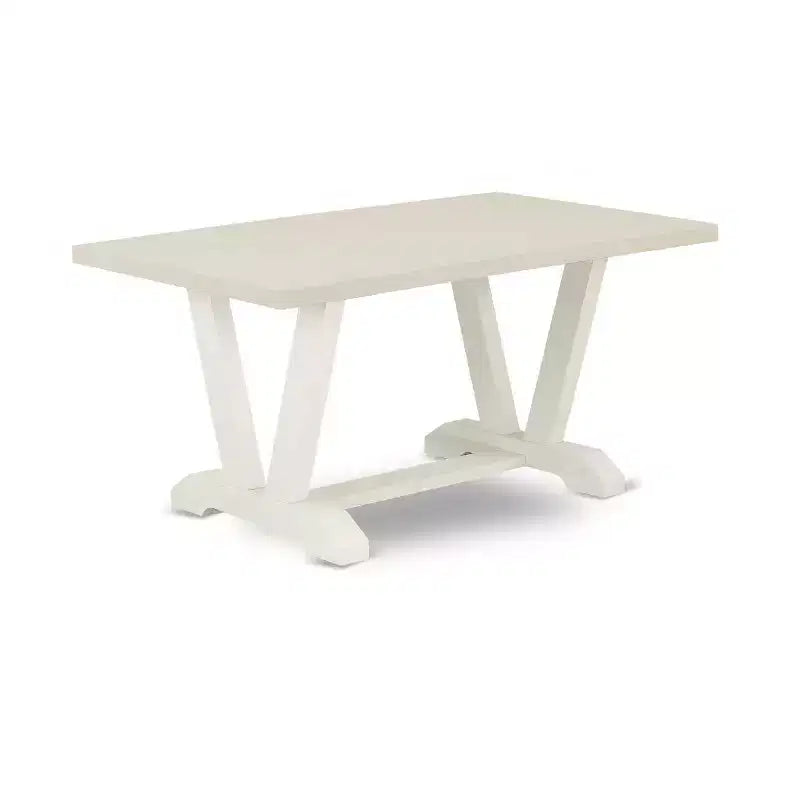 Set tavolo da pranzo rettangolare 5 pezzi Quercia Naturale e Celeste, 4 posti