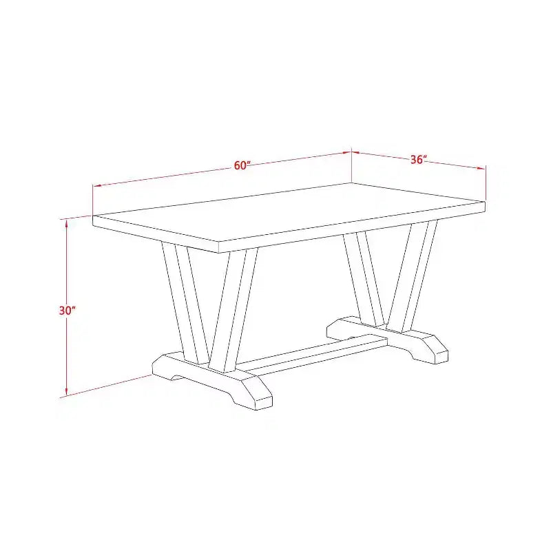 Set tavolo da pranzo rettangolare 5 pezzi Quercia Naturale e Celeste, 4 posti