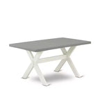 Set da pranzo rettangolare in rovere naturale, 3 pezzi con 2 panche, 4 posti
