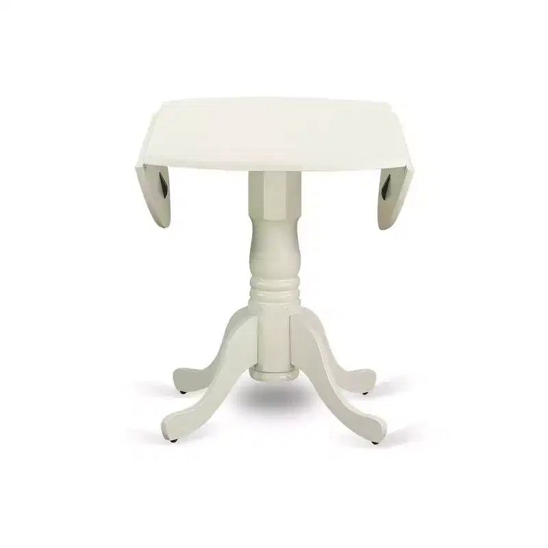 Set da pranzo in 3 pezzi in legno bianco lino, rettangolare, 2 posti