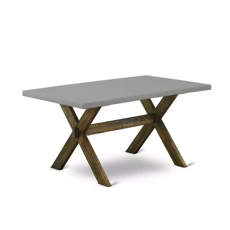 Set da pranzo 3 pezzi Jacobean Brown con 2 panche, 4 posti