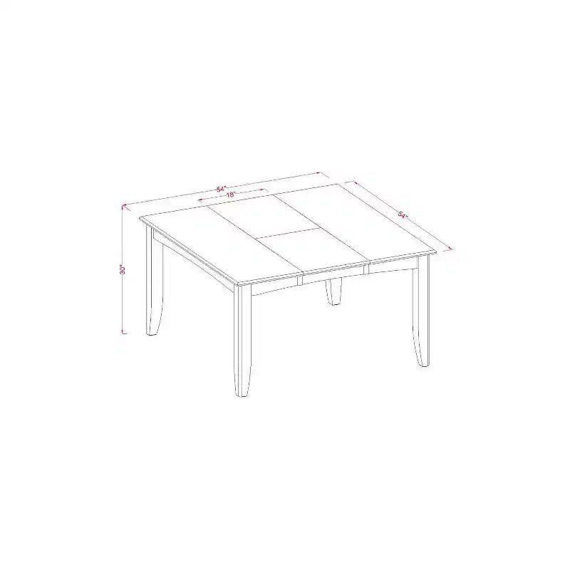 Set da pranzo in legno rotondo marrone Saddle, 4 posti, 5 pezzi