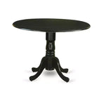 Retro Dining Set 3 Piece - Round Table & 2 Linen Chairs - 42 Inch Kitchen Table