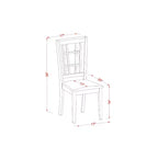 Set da pranzo in 3 pezzi in similpelle nera e legno, 2 posti